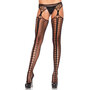 Jarretel-look-netpanty-Zwart