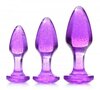 Glitter-Gem-Anaalplug-Set-Paars