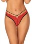 Mettia-Sexy-Kanten-String-Zwart-Rood