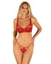 Lonesia-Kanten-BH-Set-Met-Sexy-Slip-Rood