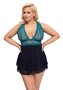 Babydoll-Petrol-Zwart-&amp;-Groenblauw