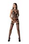 Passion-BS095-Sensuele-Catsuit-Zwart