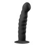 Siliconen-dildo-met-zuignap-zwart