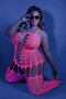 Hypnotic-Criss-Cross-Body-Met-Jarretel-Look-Neon-Roze-Curvy