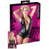 Wetlook Body Met Netstof - Zwart_13