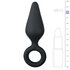 Zwarte buttplug met trekring - medium_13