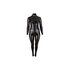 Plus Size Wetlook Catsuit Met Lange Rits_13