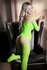 Stargazing Cold Shoulder Jarretel Catsuit - Neon Green_13