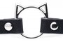 Kinky Kitty Ring Slim Choker - Zwart_13