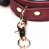 6-delige BDSM Suede Boeienset Met Collar En Riem - Bordeaux_13