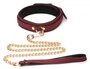 6-delige BDSM Suede Boeienset Met Collar En Riem - Bordeaux_13