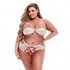 Baci - White Floral & Lace High Waist BH-set - Curvy_13