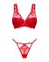 Lonesia Kanten BH Set Met Sexy Slip - Rood_13