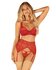 Lonesia Kanten BH Set Met Sexy Slip - Rood_13