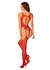 Mesh Catsuit Met Jarretel Design - Rood_13