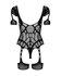 Mesh Body Met Jarretel Design - Zwart_13