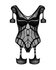 Mesh Body Met Jarretel Design - Zwart_13