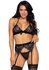 True Romance BH-topje, Jarretel & G-string Set - Zwart_13