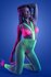 3-delige Set - Bralette, G-string en jarretelkousen - Neongroen_13